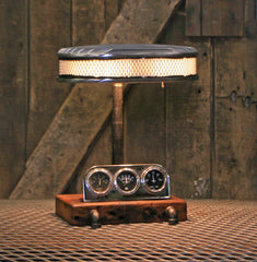 Steampunk Industrial / Vintage Stewart Warner Gauges / Automotive / Lamp #2711