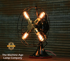 Steampunk Industrial Fan / GE / Deco / Lamp #DC110
