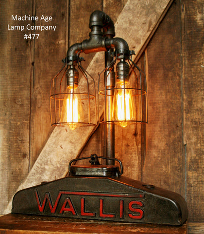 Antique Industrial Wallis Tractor Farm Radiator Lamp #477