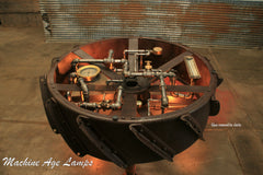 Industrial Wheel Coffee Table / 1940's Steel Wheel / Farm / Tractor / #DC 1673 sold