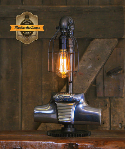 Steampunk Industrial  / Antique Ford Truck Emblem / 1940's  / Automotive  / Lamp #4019