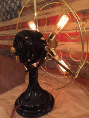 Steampunk Industrial Antique 1916 General Electric Fan Lamp #DC13