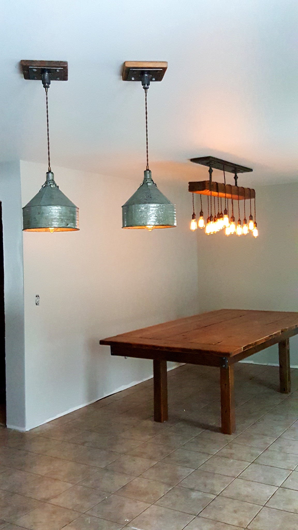 Steampunk Industrial Farm Funnel Ceiling Light Pendant Hanging #1260