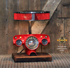Steampunk Industrial / Antique 1957 Chevy Bel Air Dash / Edelbrock / Hot rod / Lamp #2184 sold