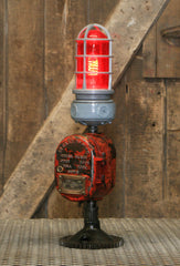 Steampunk Industrial / Samson Fire Call Box / Fireman Police / Alarm / Lamp #2213 sold