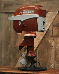 Steampunk Industrial / Antique Johnson Boat Motor / Nautical / Marine / Cabin / Lamp #1805 sold