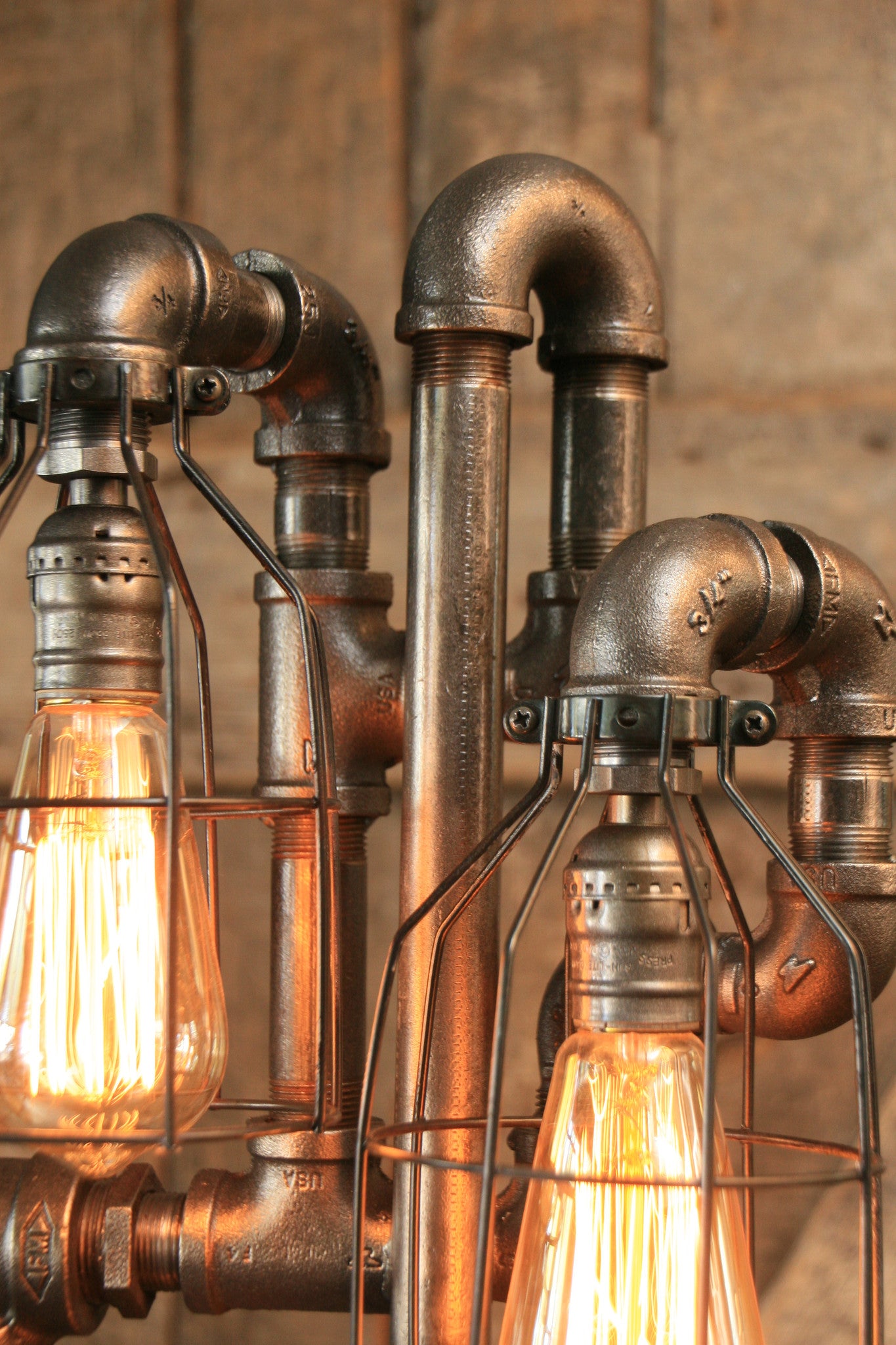 Steampunk Industrial Steam Gauge Lamp, 6" steam gauge #1060