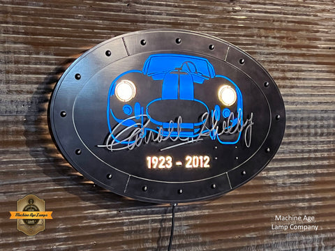 Steampunk Industrial / Carroll Shelby Cobra / Wall Sconce Art / Automotive / #3714