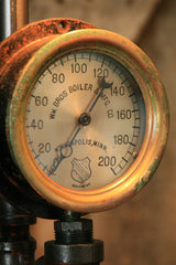 Steampunk Industrial, Shade and Steam Gauge, Oiler Minneapolis #975