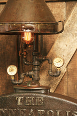 Steampunk Industrial Lamp / Minneapolis Tractor / Farm / Radiator / Lamp #1494 - SOLD