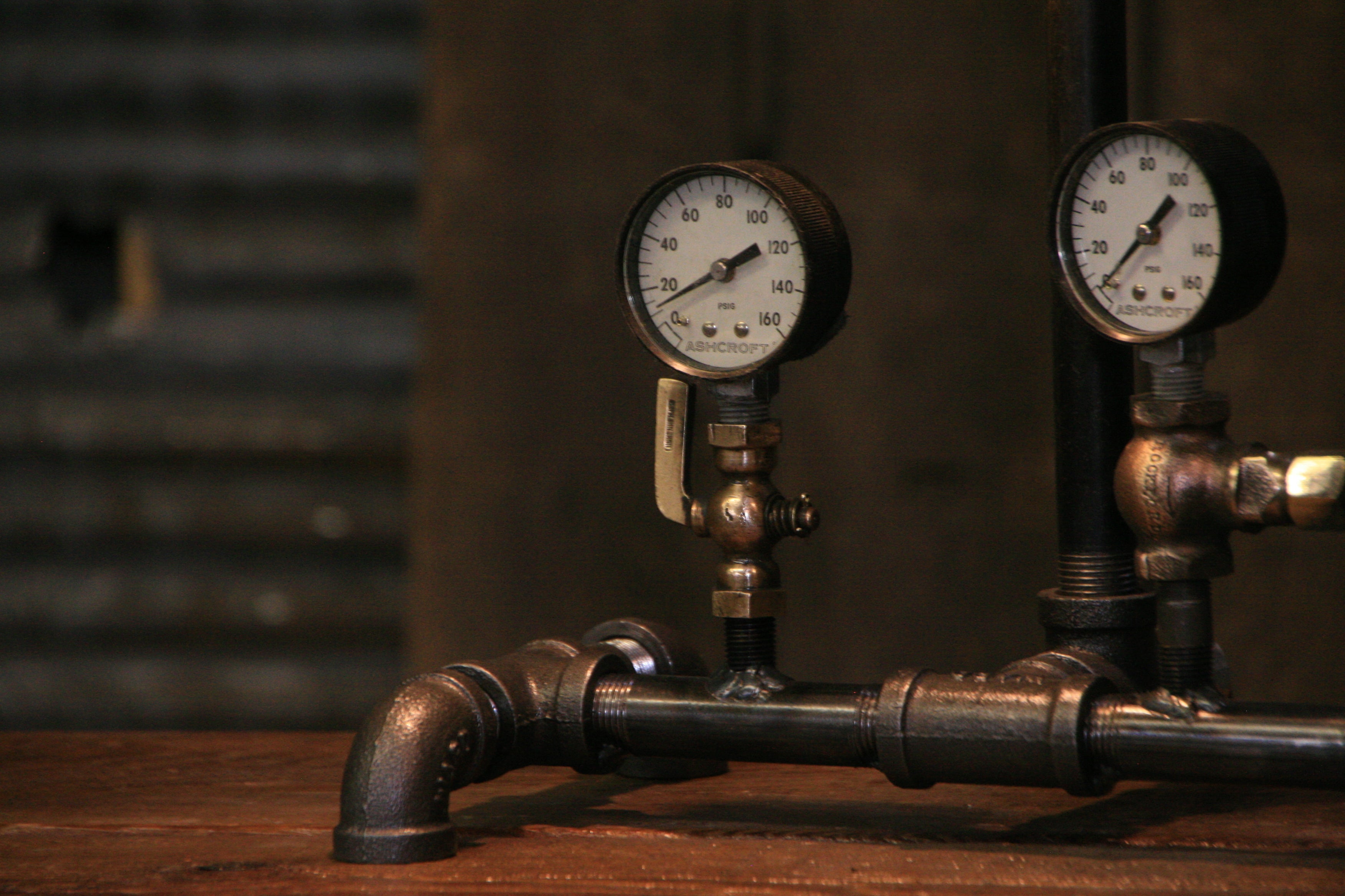 Steampunk Lamp, Antique Farmall Tractor Valve Cover Farm Lamp #4040