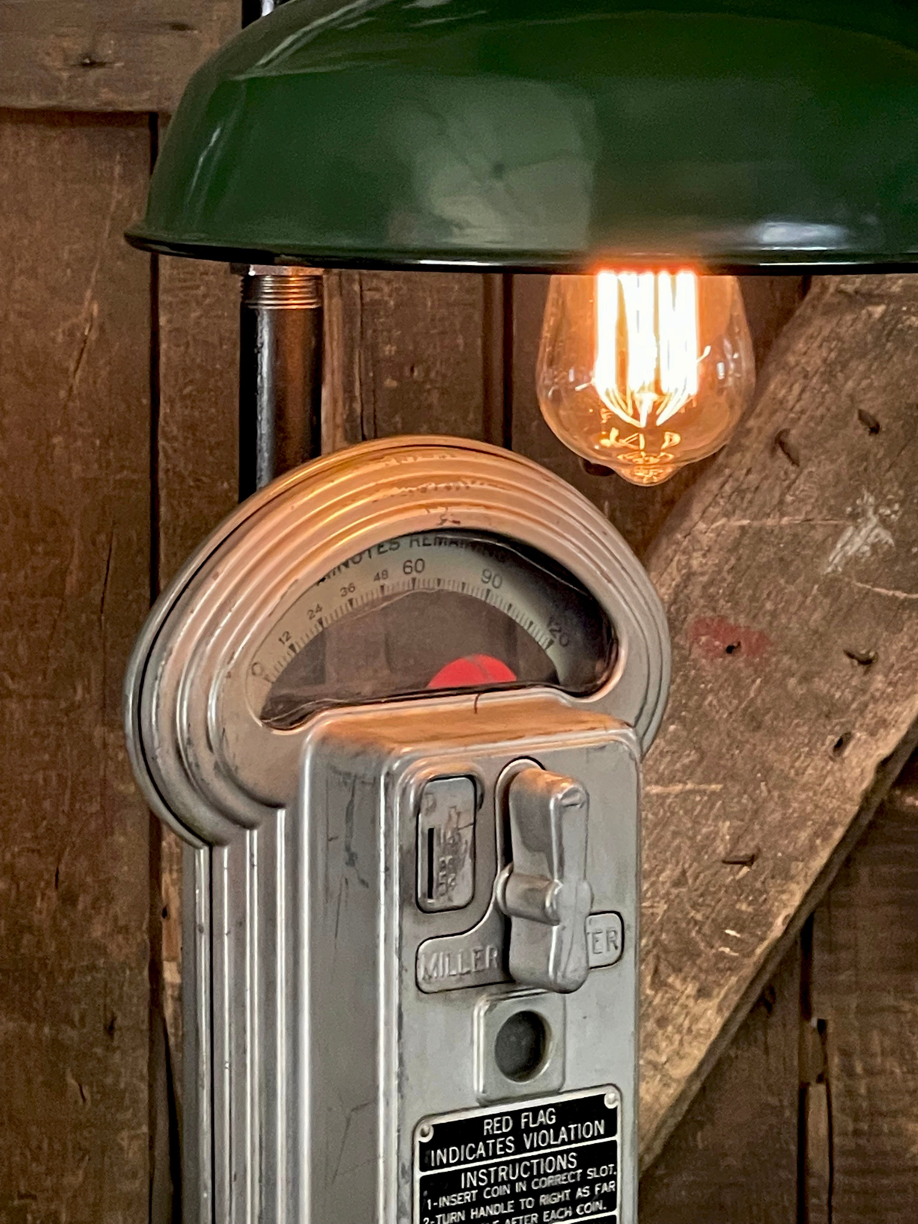 Steampunk Industrial / Parking Meter / Duncan Miller / Shade / Automotive / Lamp #3567 sold