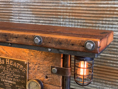 Steampunk Industrial / Barn Wood / Table / Console / Bar / Lighted / Table #2455