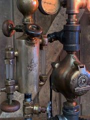 Steampunk Industrial / Steam Gauge Lamp / New York / Oiler / Lamp #2870