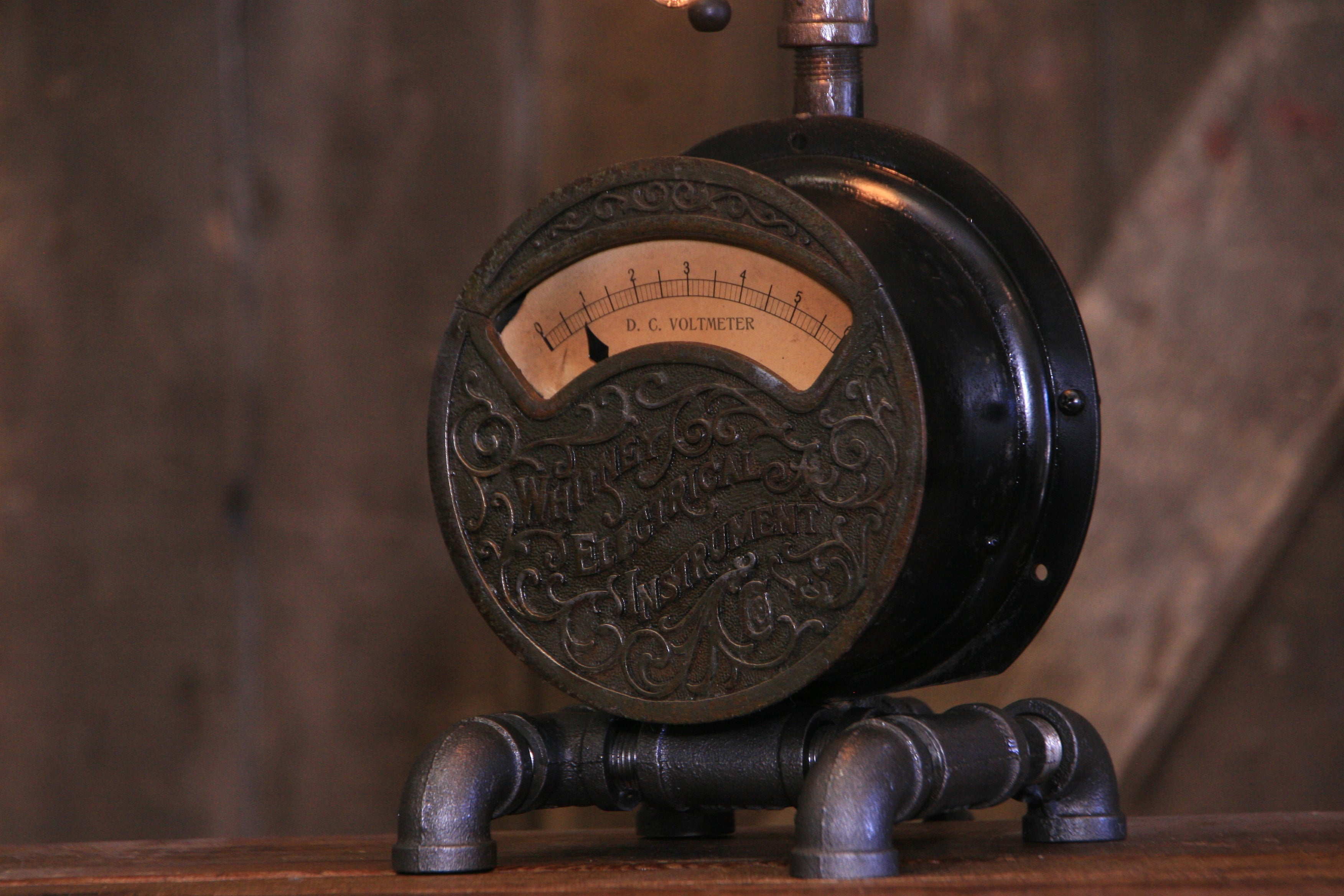 Steampunk Industrial / Electrical Meter / Gauge / Whitney / #3912