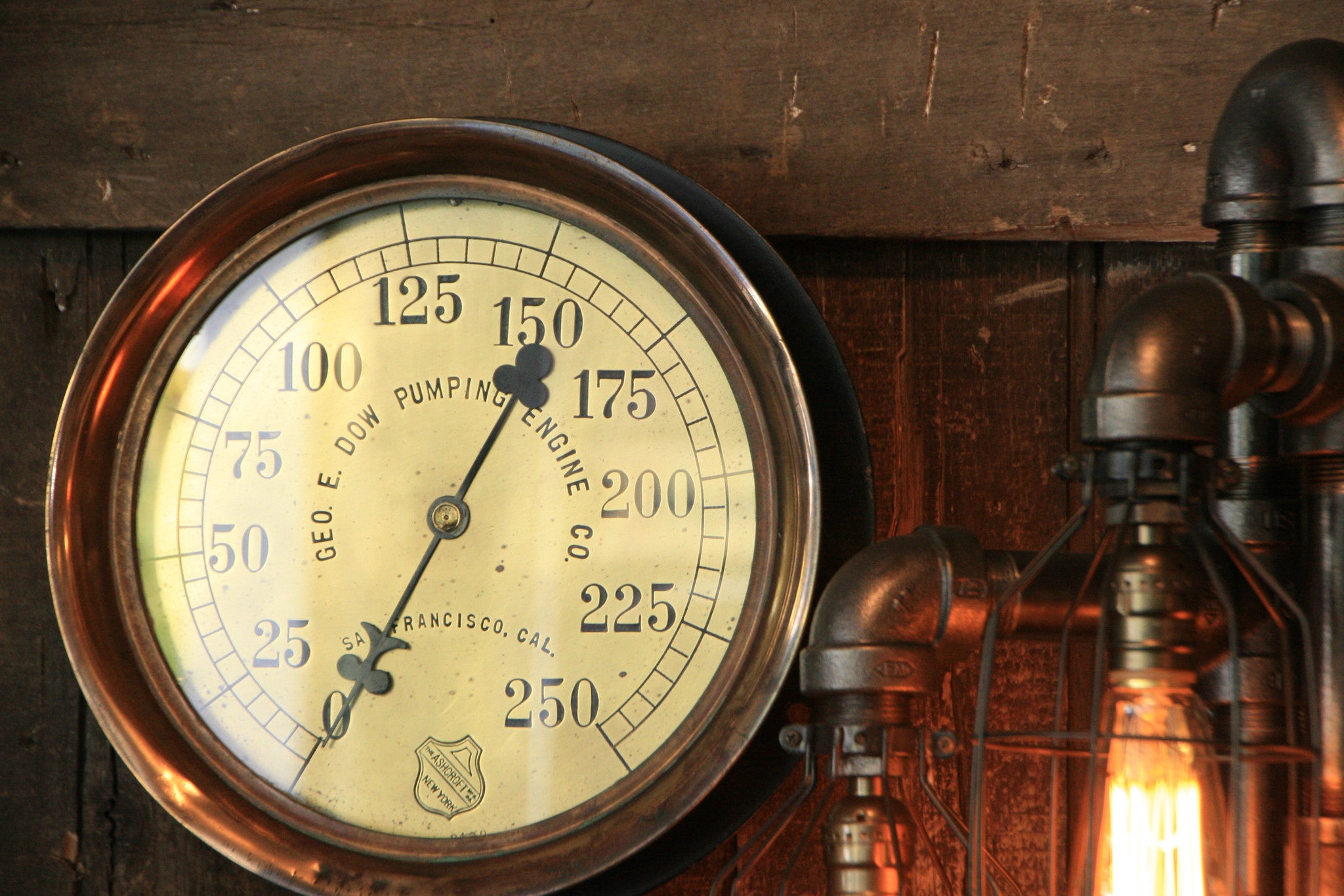 Steampunk Industrial , Antique Case Radiator Floor Lamp Farm  - #627