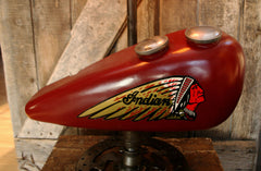 Steampunk Industrial Lamp, Vintage 1930's Chief Indian Motorcycle Gas Tank #412 - SOLD