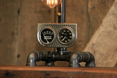 Steampunk Industrial Machine Age Lamp / Steweart Warner / Automotive / #2171