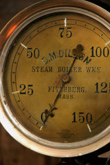 Steampunk Industrial Steam Gauge Lamp, Brass Oiler #1083 - SOLD