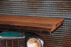 Steampunk Industrial / Willys Jeep / Grill Table / Barnwood Top / Table #1954 sold