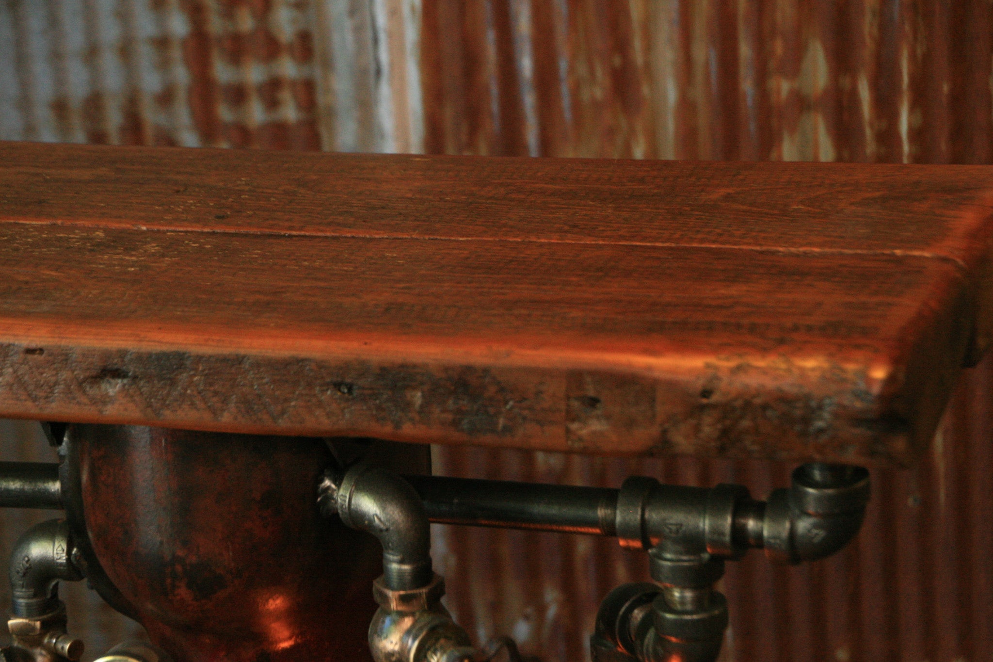 Steampunk Industrial, Table, Stand Vanity, Console #958