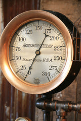 Steampunk Industrial Lamp / Steam Gauge / Saint Louis USA / #1210 - SOLD