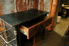 Steampunk Industrial Bar / Hostess Stand / Table / Pub /  Buffet / #1310