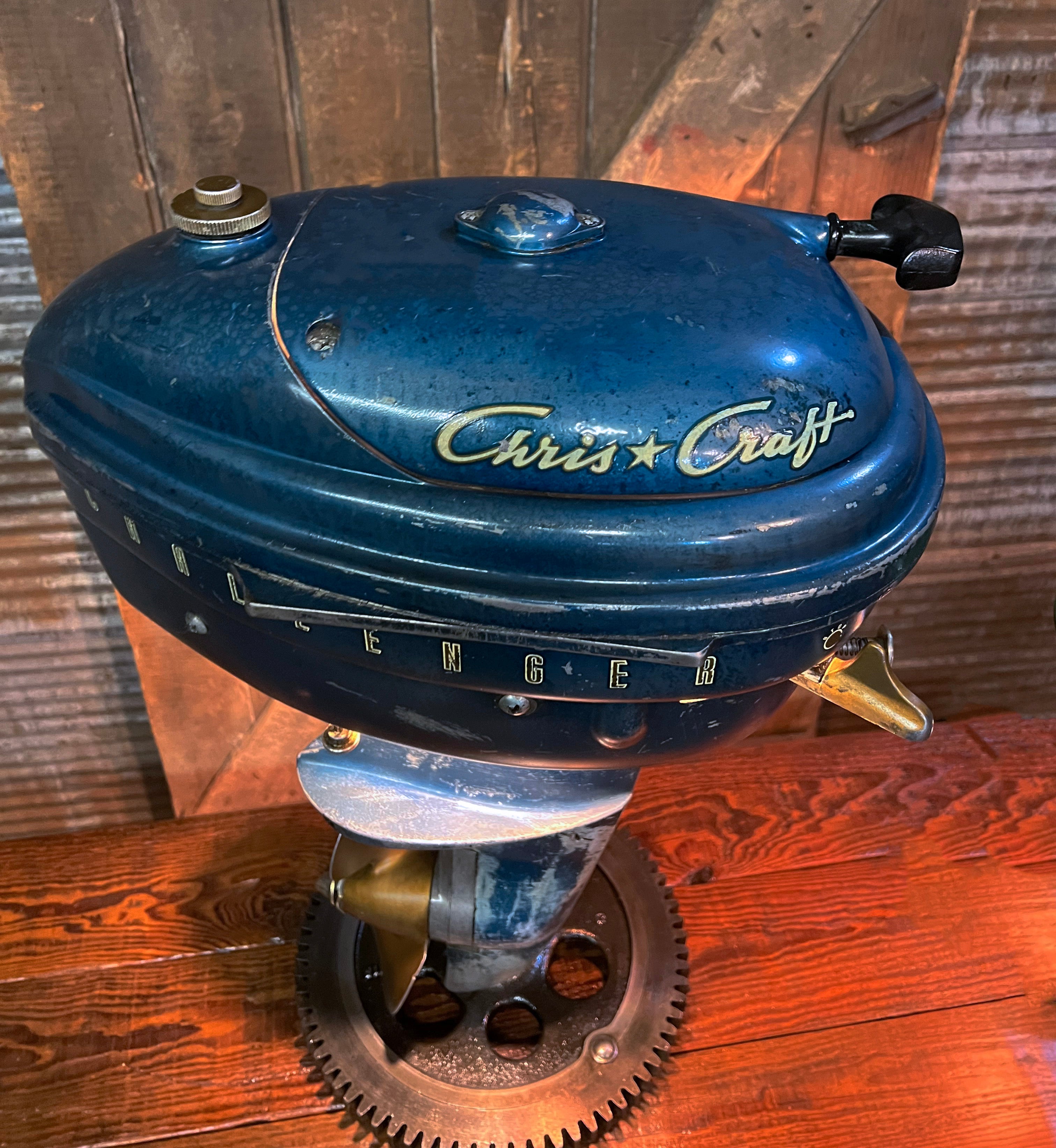 Steampunk Industrial / Boat Motor / Chris Craft / Nautical / Marine / Cabin /  Lamp #4094