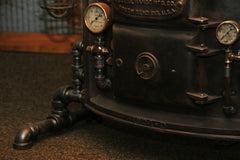 Steampunk Industrial Table/ Console / Side/ Hallway / Boiler Door /  #1231 - SOLD