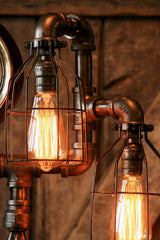 Steampunk, Industrial Steam Gauge and Gear Lamp #812 - SOLD