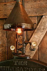Steampunk Industrial Lamp / Minneapolis Tractor / Farm / Radiator / Lamp #1494 - SOLD