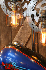 Steampunk Industrial Lamp, Vintage Harley Davidson Motorcycle Gas Tank #354 - SOLD