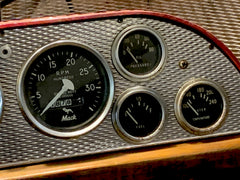 Steampunk Industrial / Antique / 1965 Mack Fire Truck Dash  / Automotive / Lamp #3201