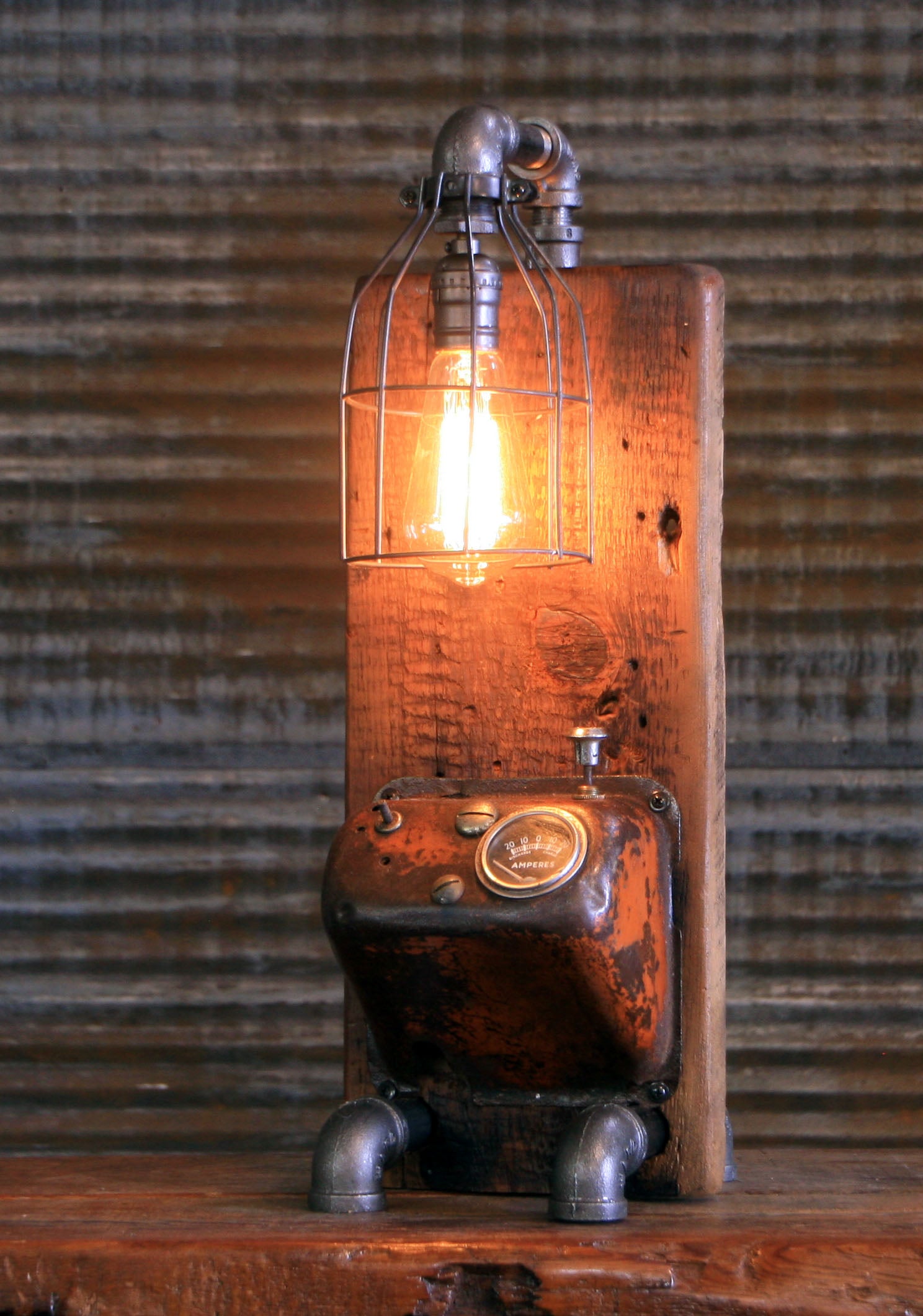 Steampunk Industrial Lamp / Tractor / Farm / Allis Chalmers / #4026