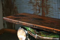 Steampunk Industrial Antique Jeep Willys Grille Table, Console - #1075 -sold