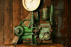 Antique Steampunk Industrial Steam Gauge lamp, Well Pump  #616 sold