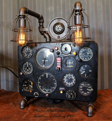 Vintage Industrial Aircraft Airplane Instrument Control Panel Lamp Soviet/Ukraine Antonov #CC43 sold