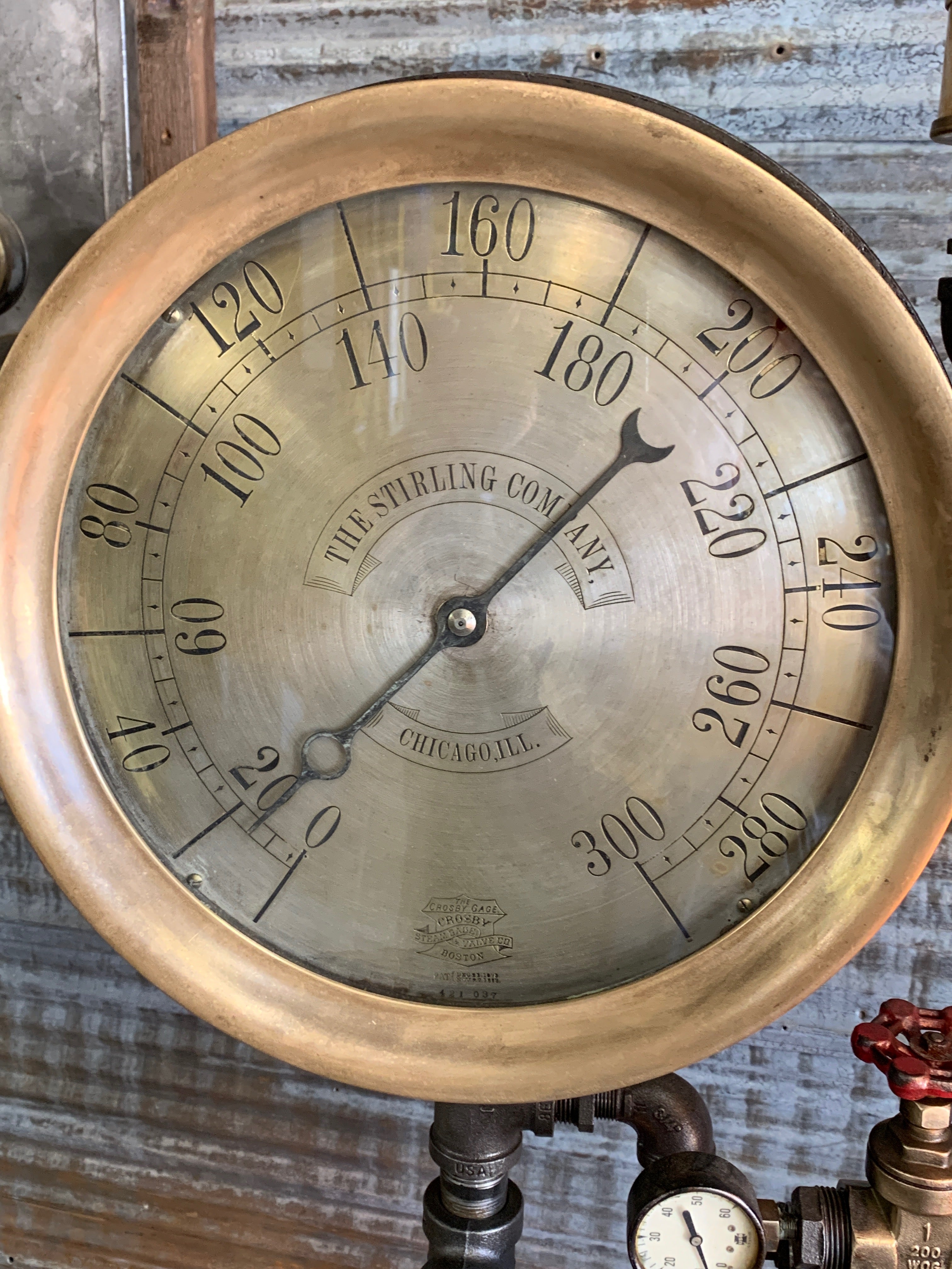 Steampunk Industrial Fire Hydrant, Steam Gauge Floor Lamp #2456