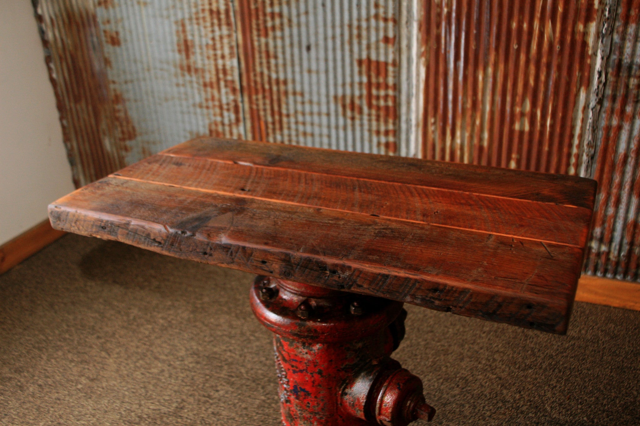 Steampunk Industrial Fire Hydrant Table / Stand / Table / #1408