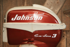 Steampunk Industrial / Antique Johnson Boat Motor / Nautical / Marine / Cabin / Lamp #2174