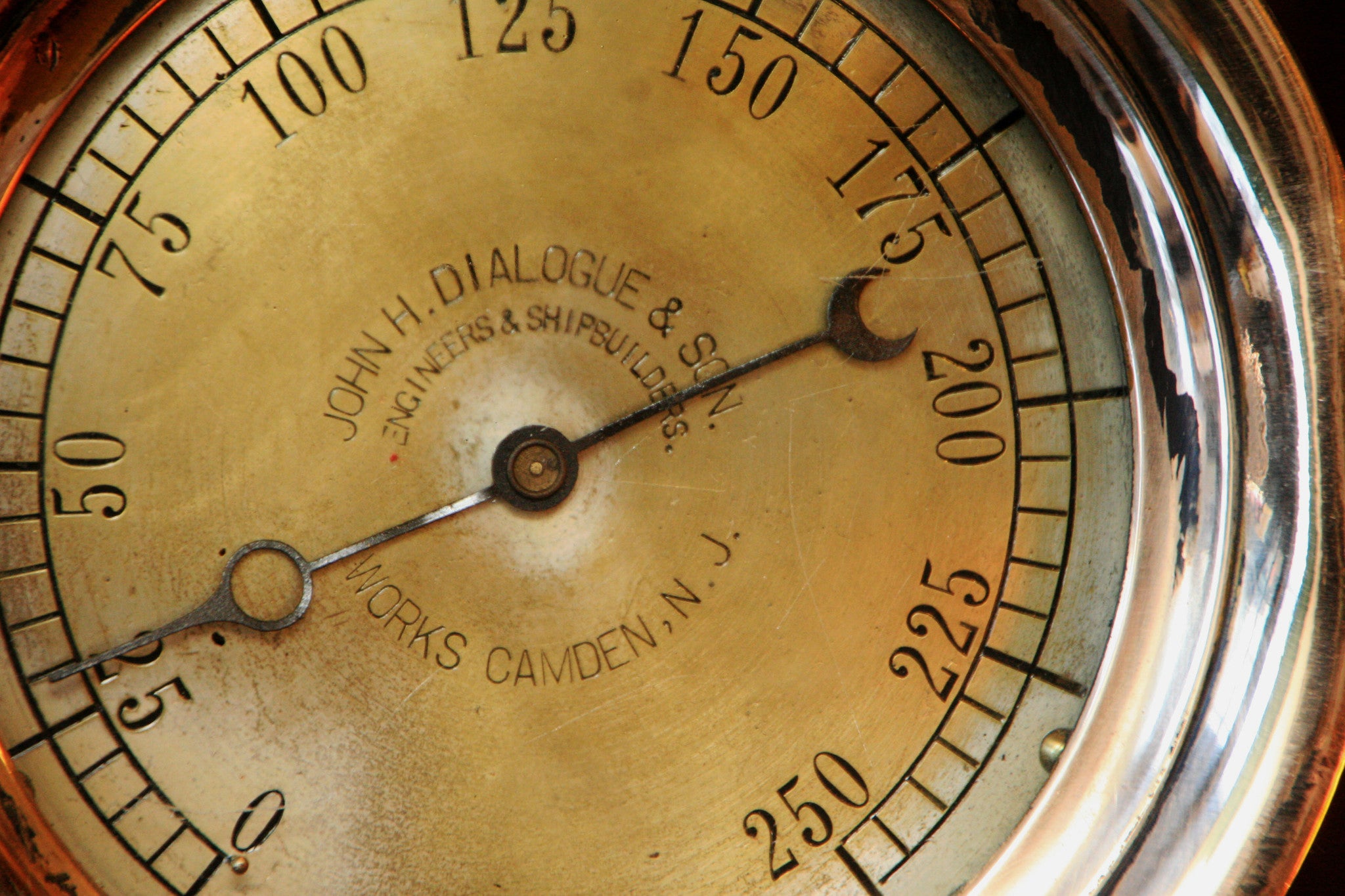 Steampunk, Industrial, Antique Steam Gauge / Gear /  Lamp #740