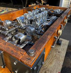 Industrial / "Pub" Height 42" / Carroll Shelby 427 FE Engine / Table Ford Shelby / Automotive / Table #3301