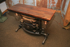 Steampunk Industrial Table/ Console / Side/ Hallway / Boiler Door /  #1231 - SOLD