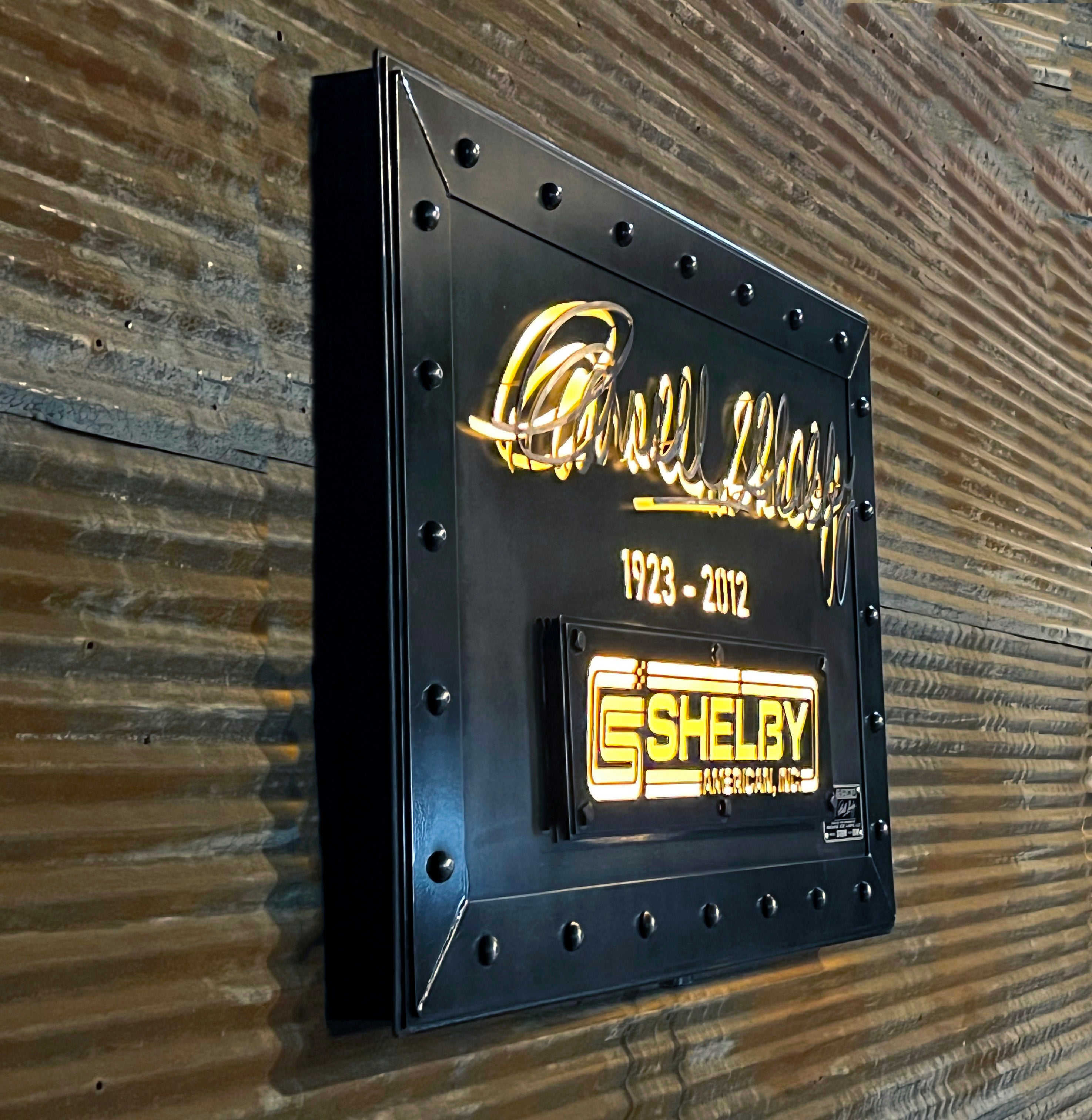Steampunk Industrial / Carroll Shelby / Wall Sconce Art / Automotive / #3726