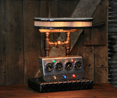 Steampunk Industrial / Automotive / Hot Rod / Stewart Warner Gauges / Steam Lamp #2165 sold