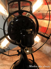 Steampunk Industrial Fan Lamp / GE General Electric / Restored / Art Deco / fan #dc 1760 sold