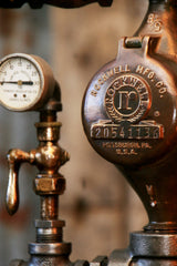Steampunk Industrial / Steam Gauge / New York/ Boiler #1219 sold