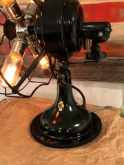 Steampunk Industrial Fan / Antique Robbins & Myers Fan / Deco / Lamp #DC107