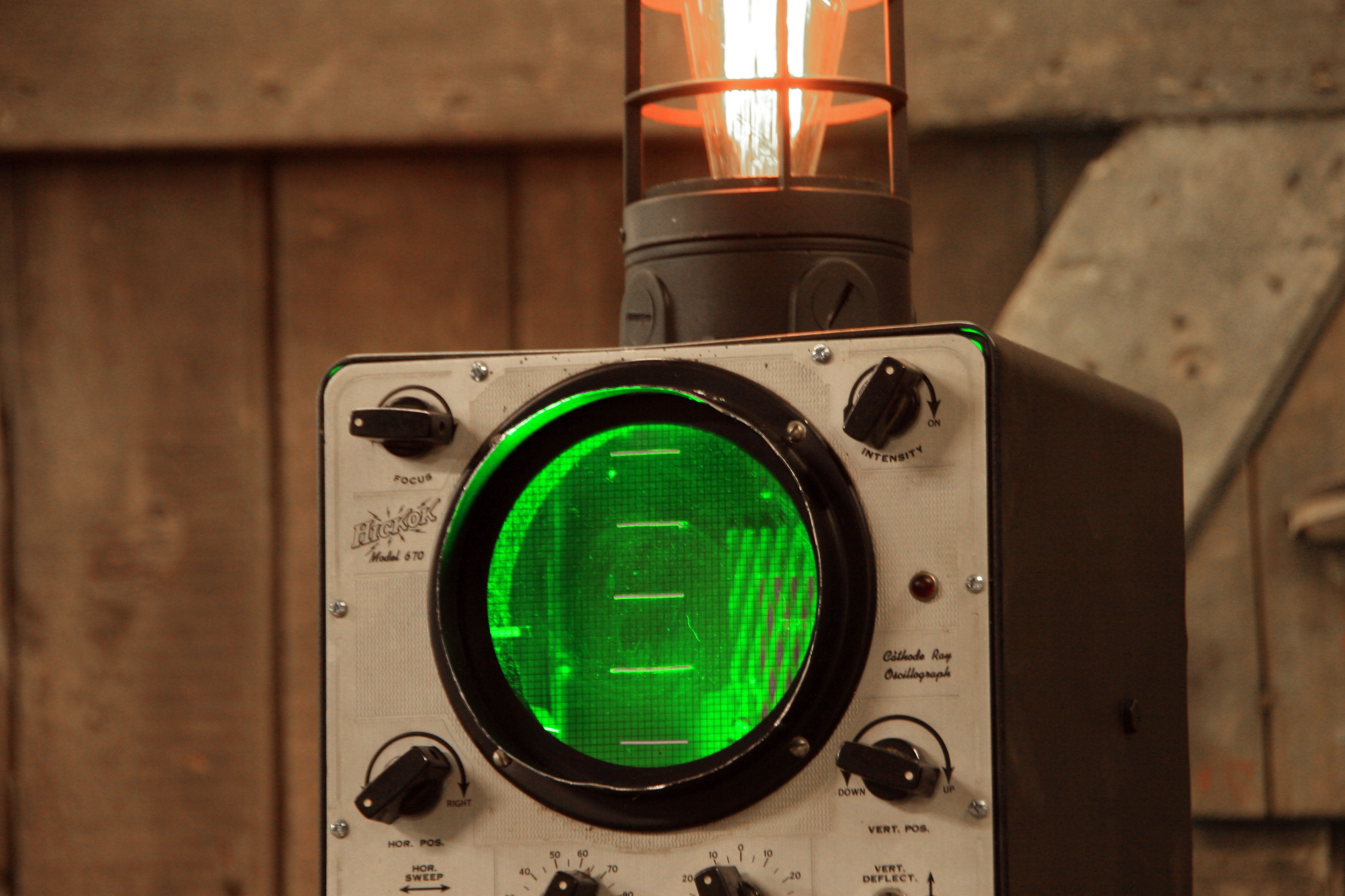 Steampunk Industrial Lamp Oscilloscope Nautical Sonar Boat  - #2009