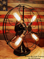 Steampunk Art Deco Antique General Electric Fan Lamp #DC5 - SOLD